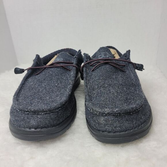 Hey Dude Men's Wally Funk Wool Black Aztec  Men’s Shoes Size 9 US 42 EUR - Picture 3 of 10